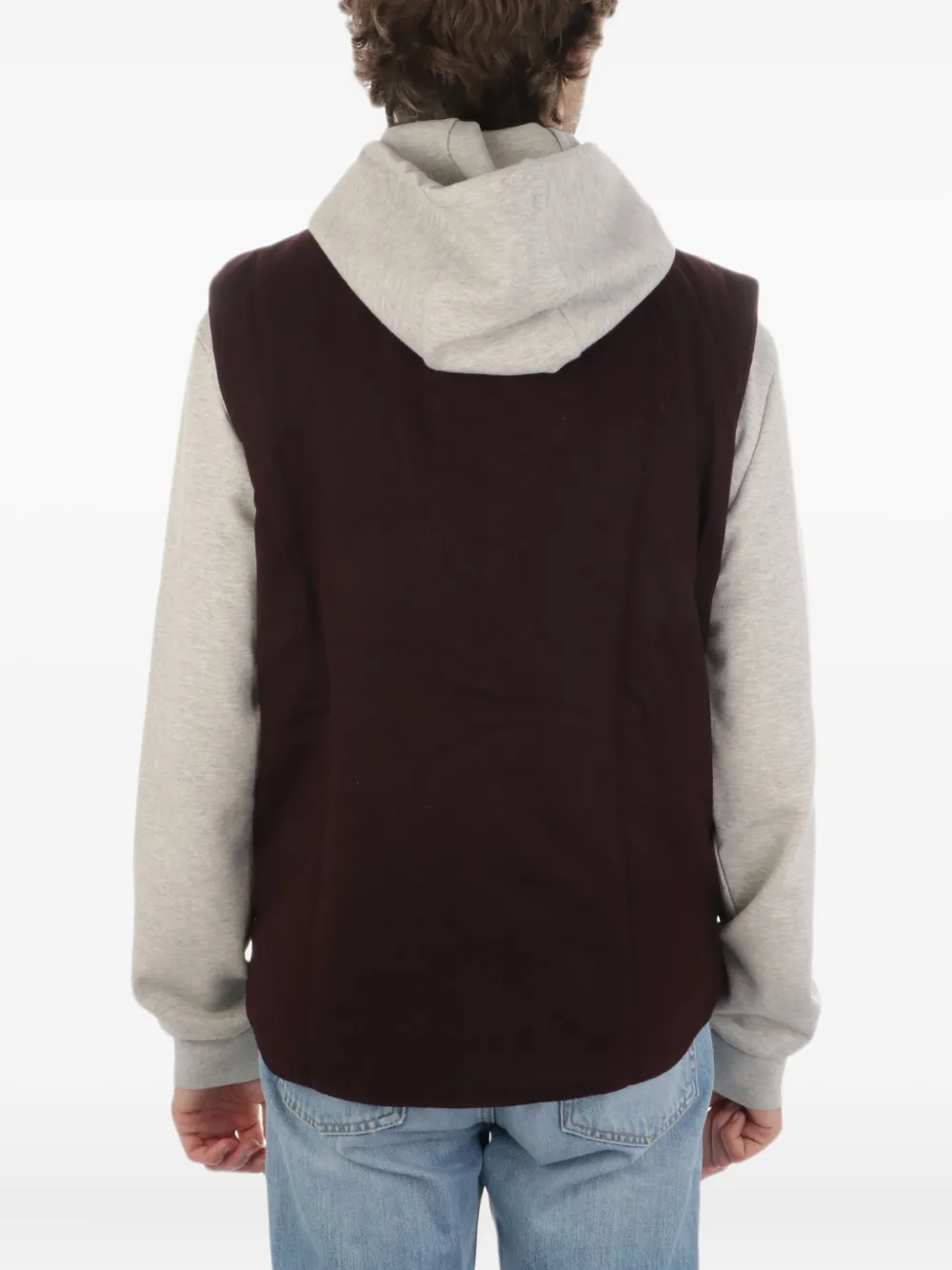 Autry Zip Pocket Gilet In Black