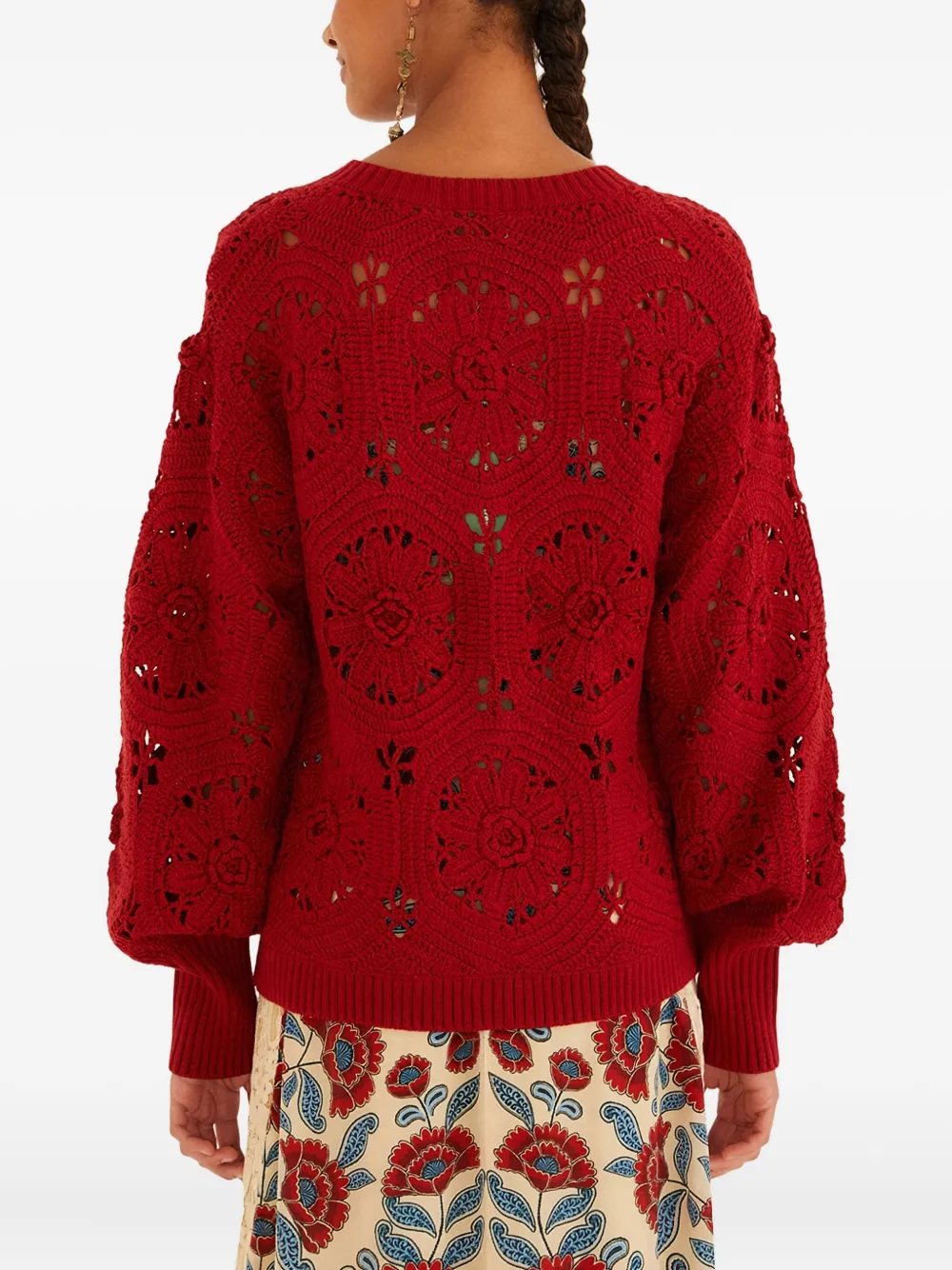 FARM Rio Vest met knopen Rood
