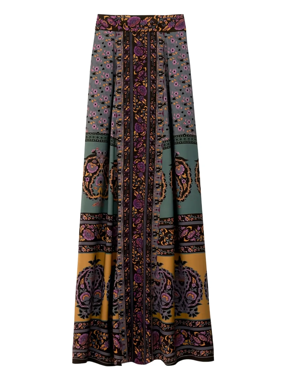 Ba&Sh Bayro floral paisley-pattern maxi skirt | Green | Image 1