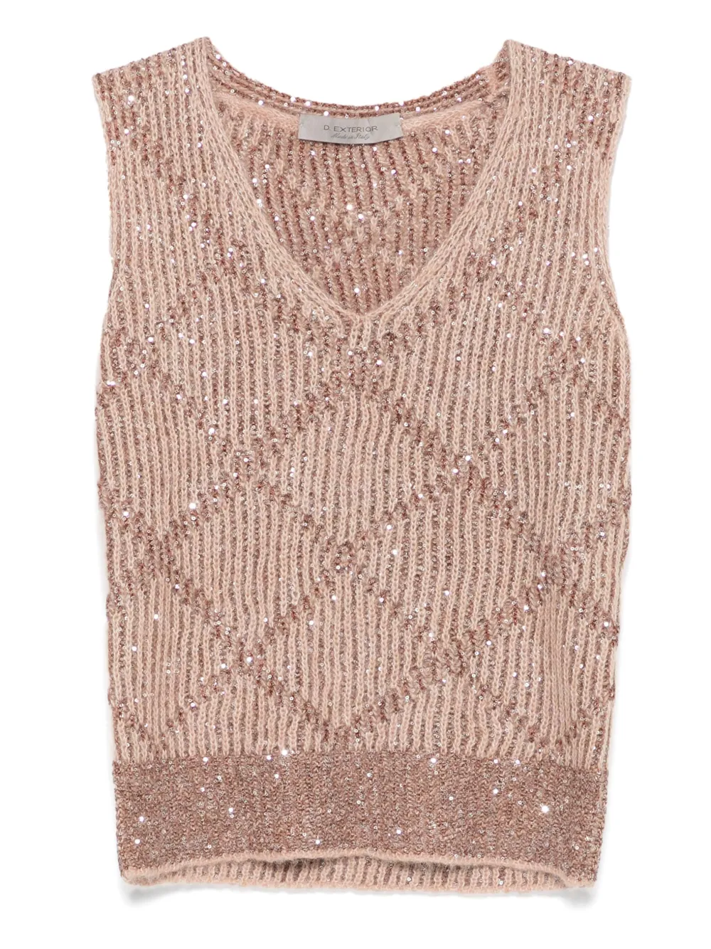 D.Exterior sequin embellished sweater - ニュートラル D.Exterior sequin embellished sweater - ニュートラル