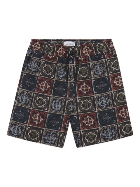 Les Deux shorts con bordado patchwork
