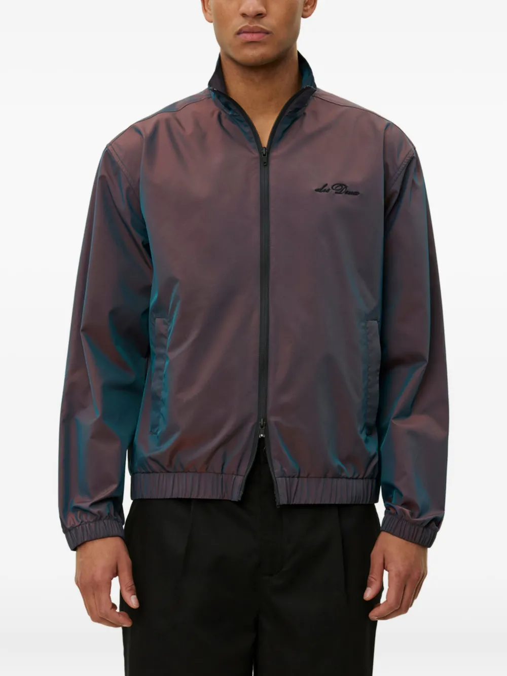 Les Deux Iridescent Bomber Jacket In Multi