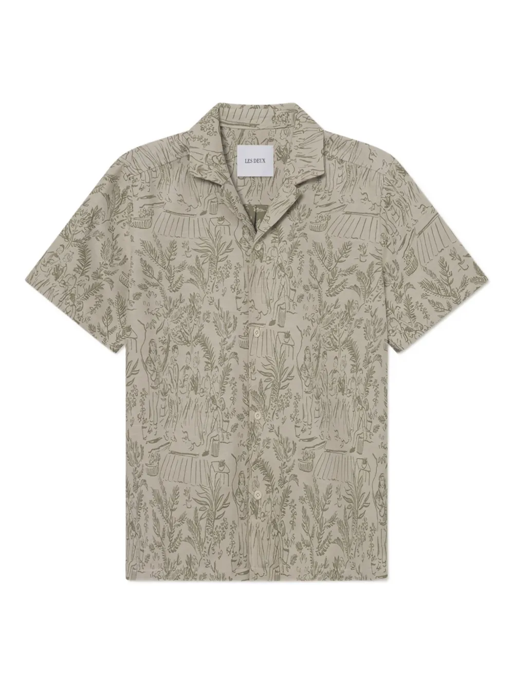 Les Deux camisa con estampado gráfico | verde | Image 1