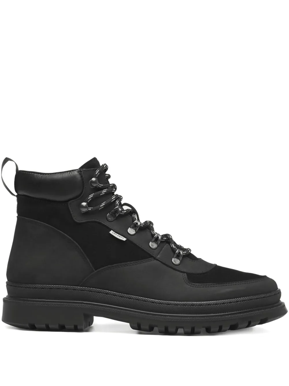 Les Deux lace-up panelled hiking boots | Black | Image 1