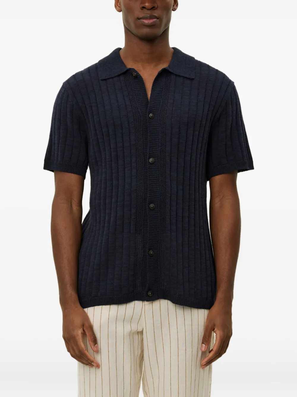 Les Deux ribbed short-sleeve cardigan | Image 1