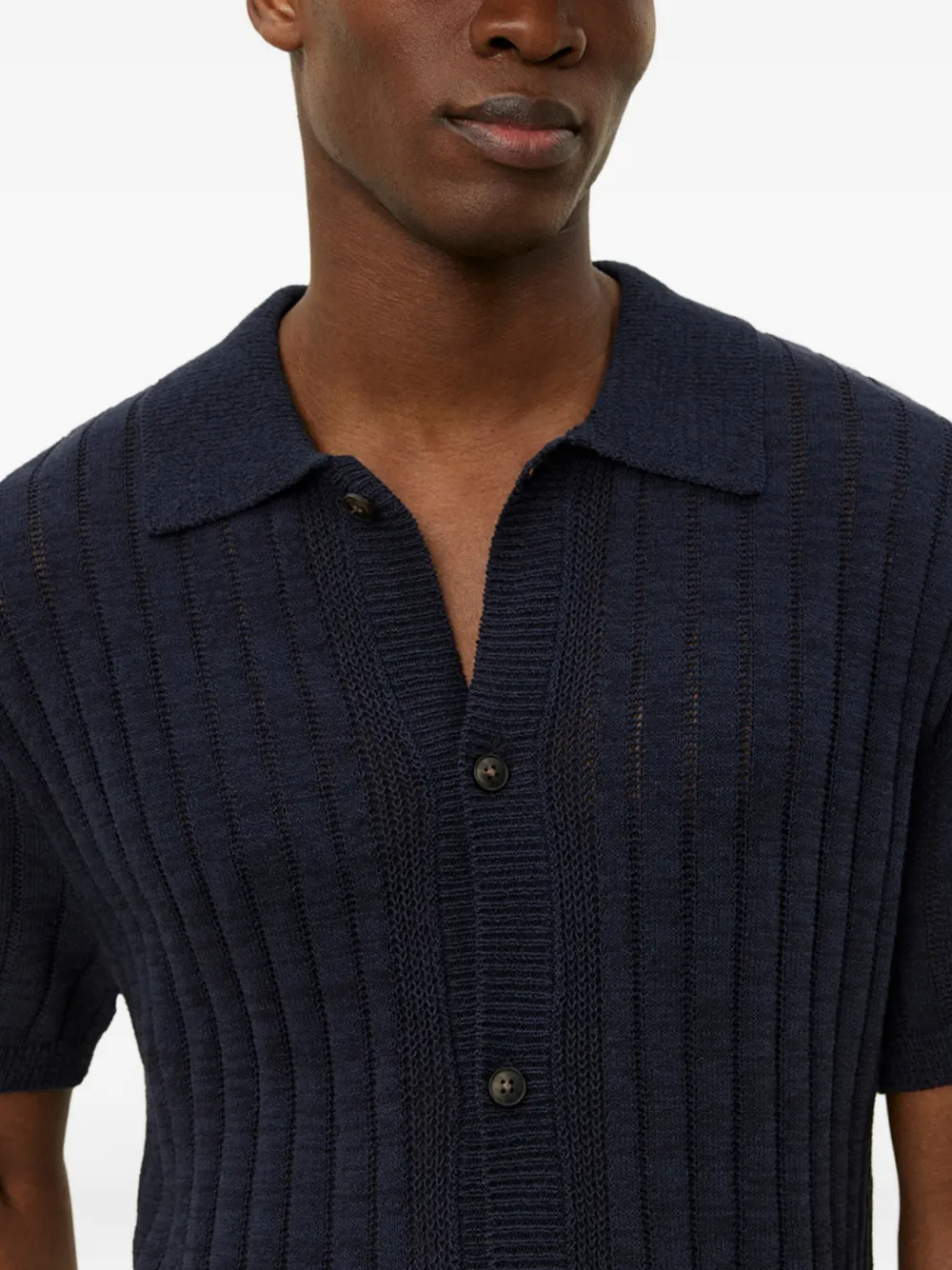 Les Deux Geribbeld vest met korte mouwen 460