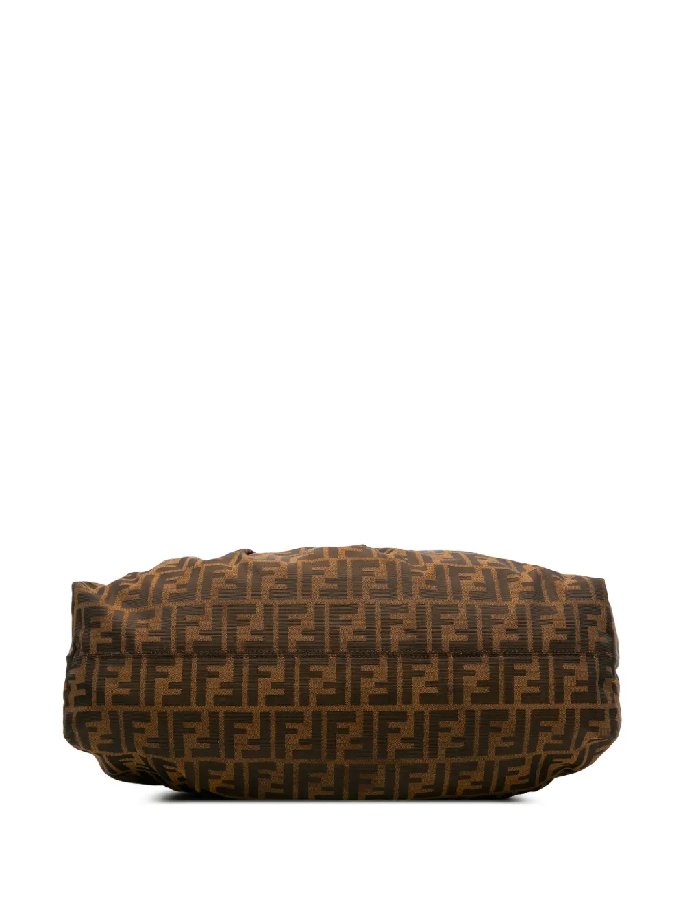 Pre-owned Fendi 2000-2010 Zucca Canvas Chef Tote Bag In Brown