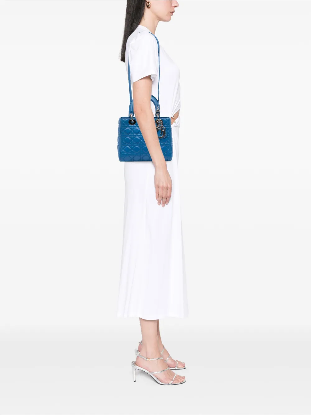 Christian Dior Pre-Owned 2014 Medium Lambskin Cannage Lady Dior satchel | Pre-Owned | Image 2