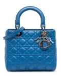 Christian Dior Pre-Owned 2014 Medium Lambskin Cannage Lady Dior satchel - Blue
