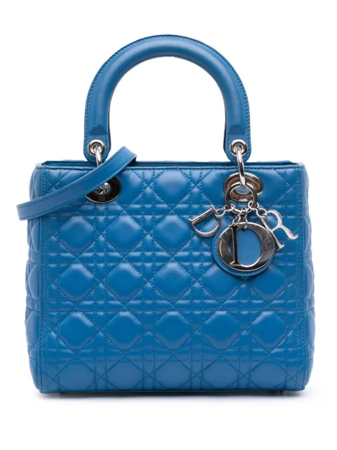 Christian Dior Pre-Owned 2014 Medium Lambskin Cannage Lady Dior satchel