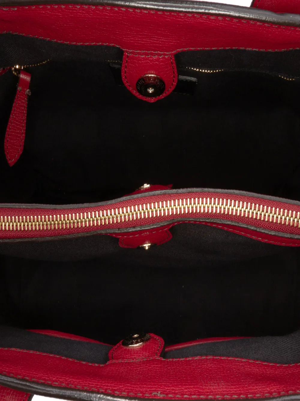 Pre-owned Burberry 2000-2017 Medium Leather And House Check Banner Satchel In Red