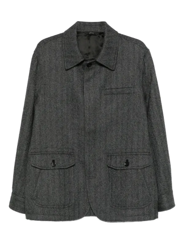 Brioni Flap-pocket Jacket in Grey