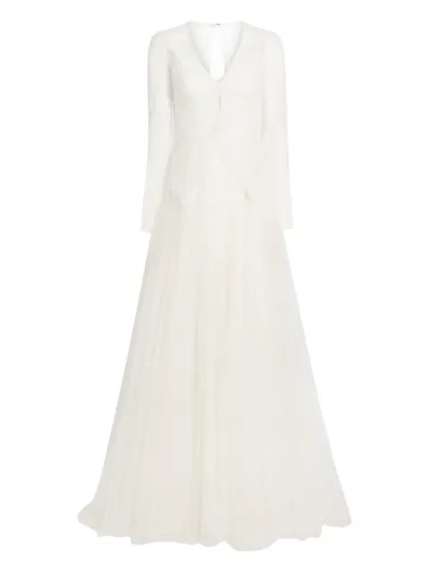 Jenny Packham кружевное платье с длинными рукавами