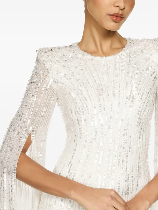 jenny packham short white dress Jenny Packham | Margeaux Shimmering Short Wedding Dress