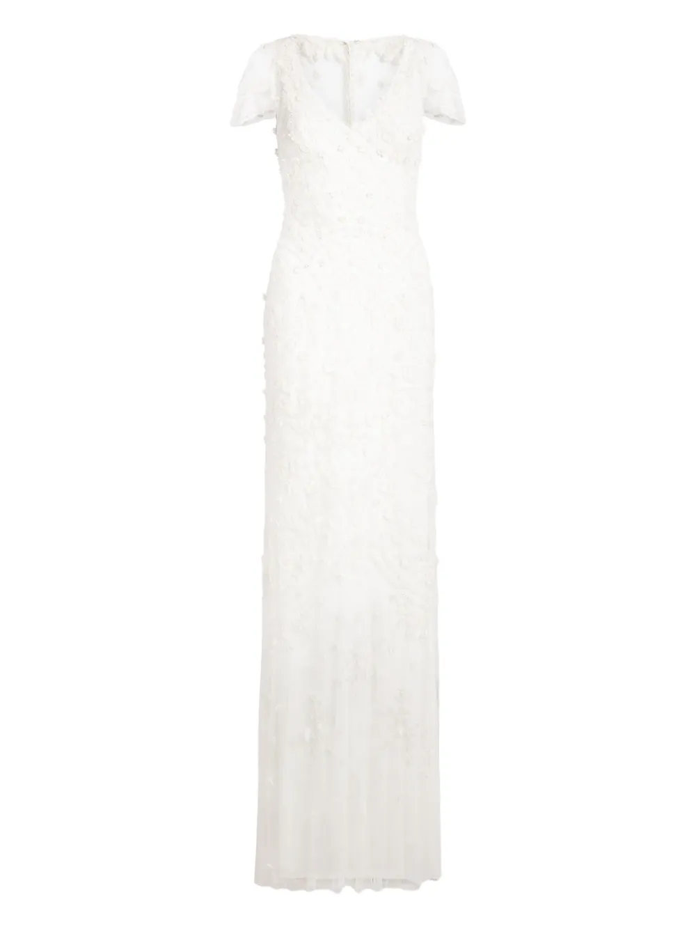 Jenny Packham Sweet Juliet floral-lace maxi dress - Bianco