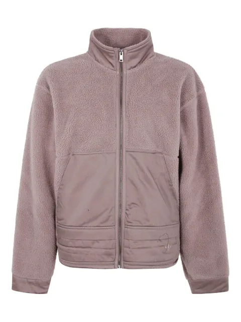 adidas fleece zip-up sweatshirt
