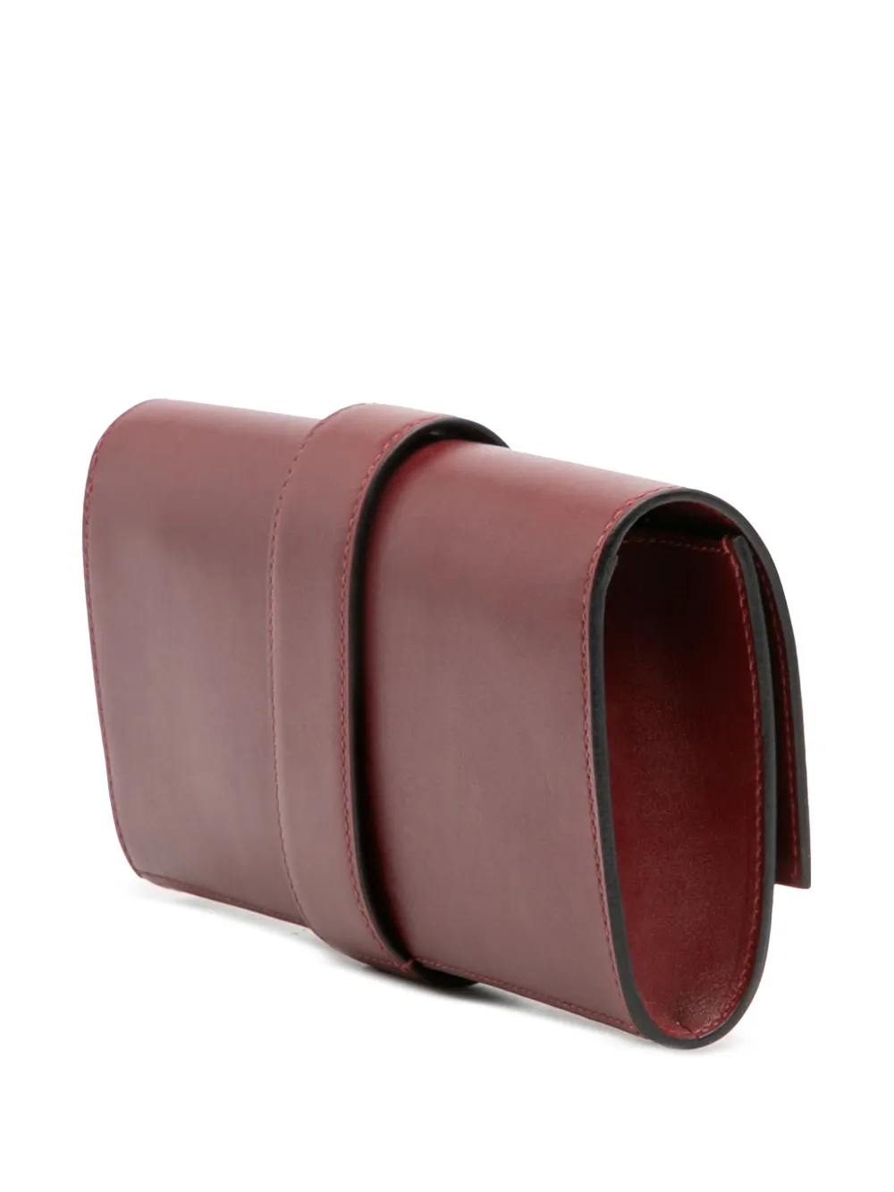 Pre-owned Hermes 2014 Swift Medor 23 Clutch Bag In Red