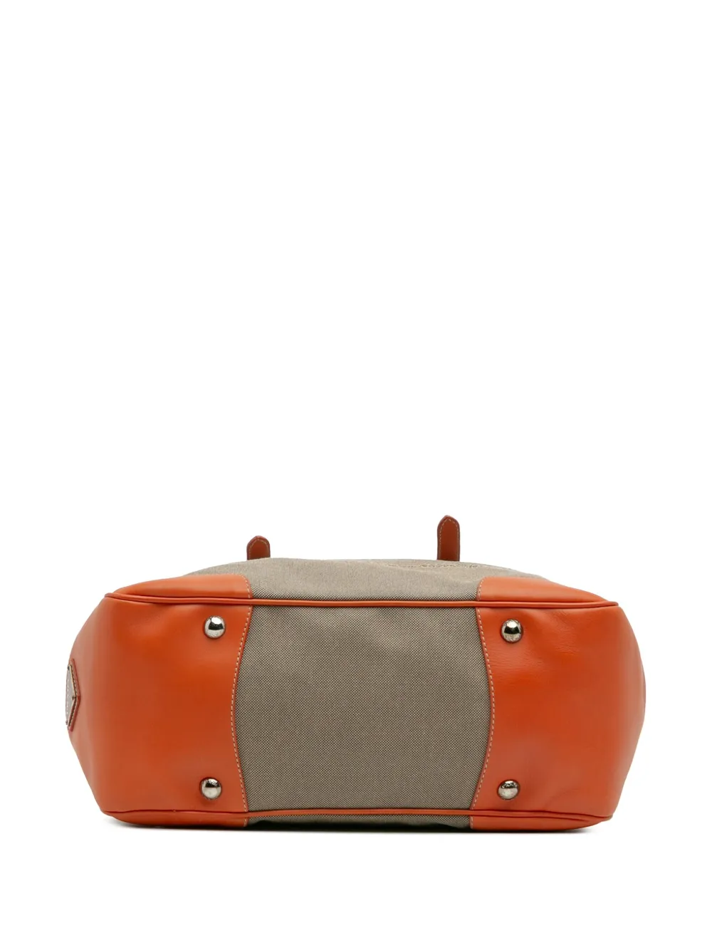 Pre-owned Prada 2013-2025 Canvas Canapa Logo Convertible Tote Satchel In Brown