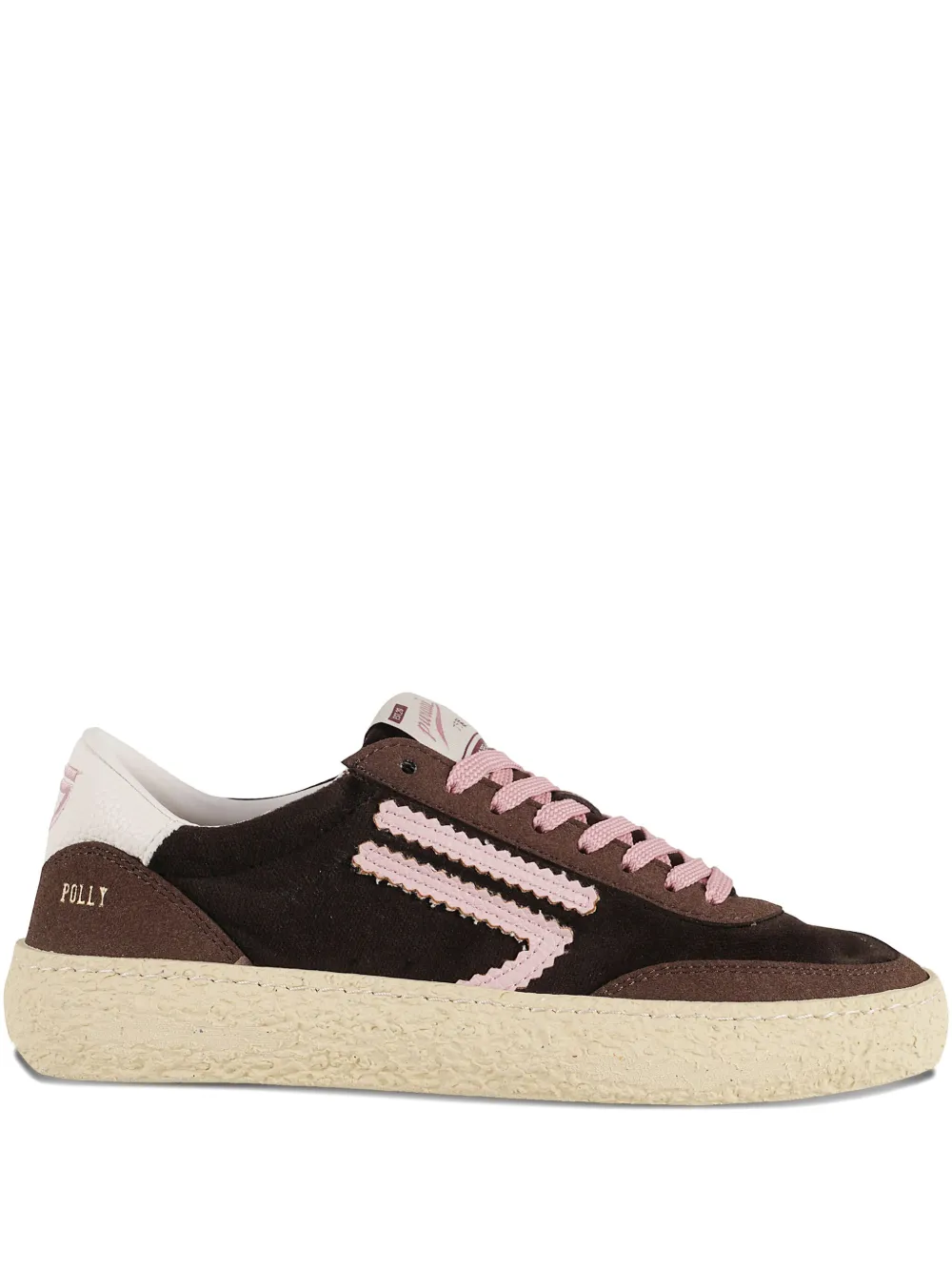 Puraai Polly sneakers met vlakken Bruin