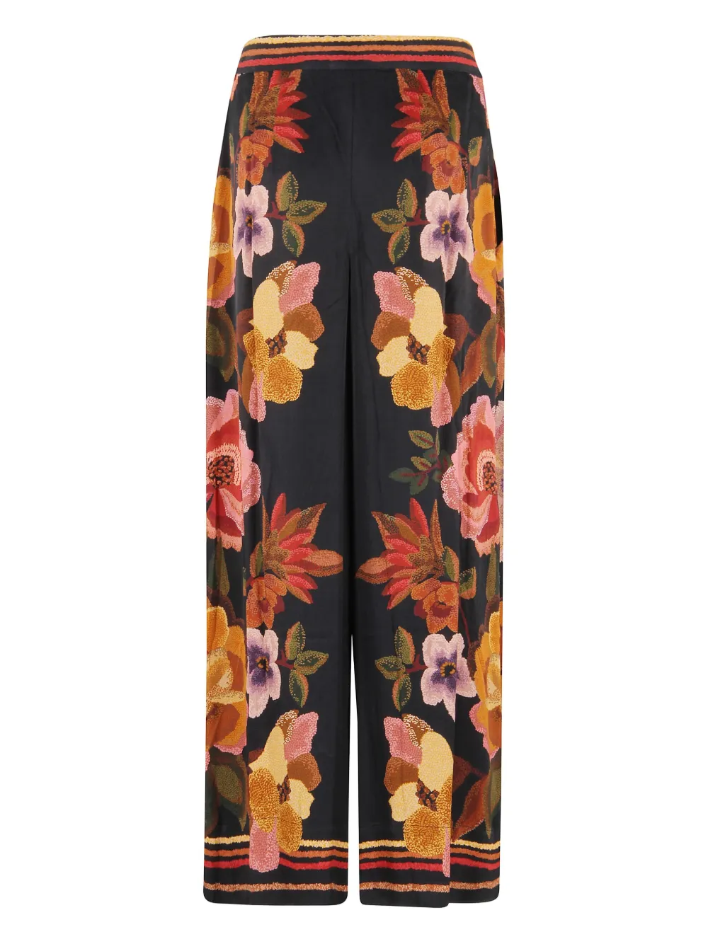 Farm Rio Floral-print Trousers In Multi