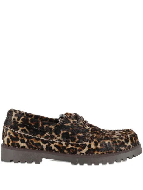 Copenhagen Studios leopard-print leather Derby shoes