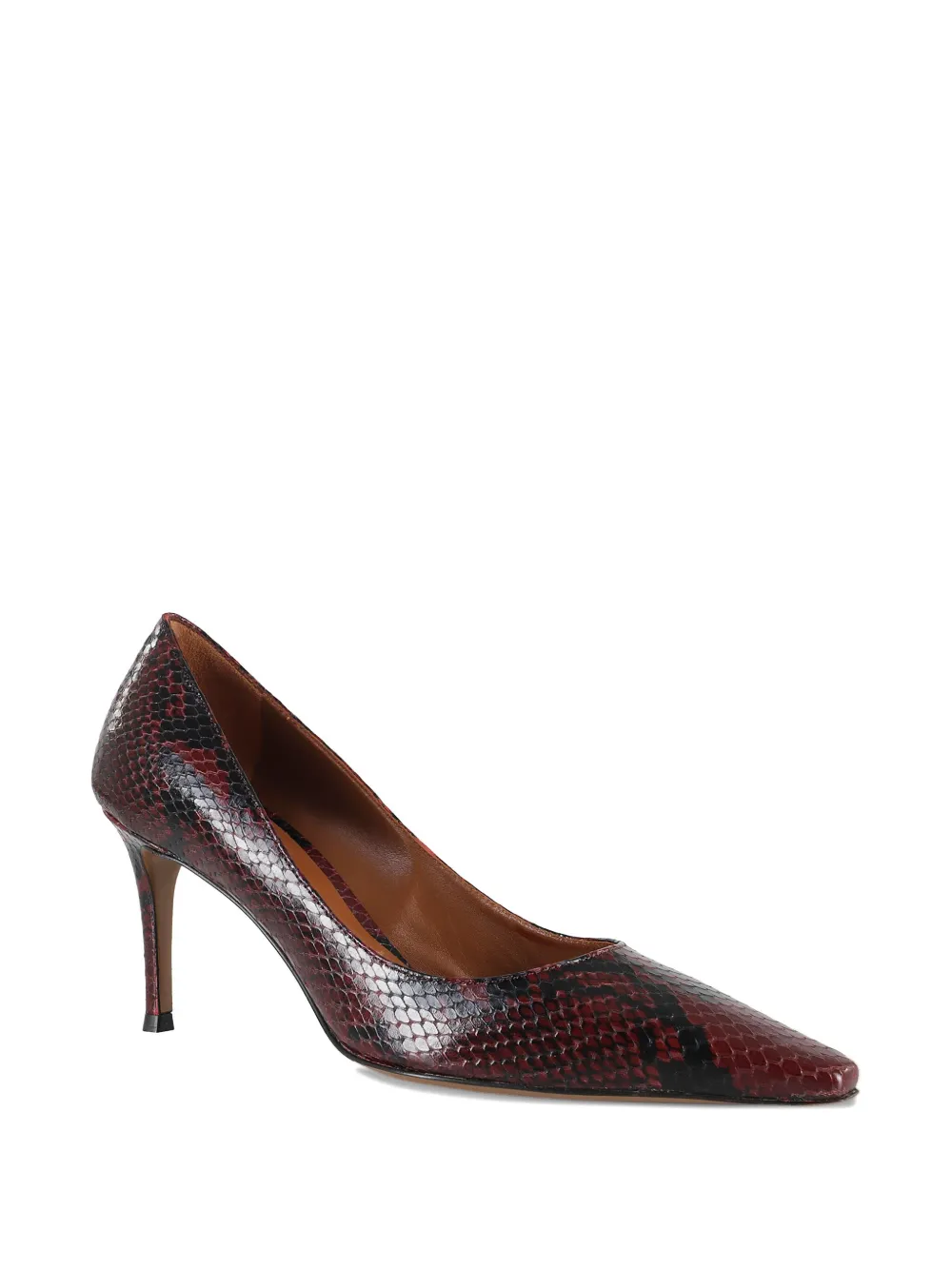 Roberto Festa 75mm Pointed Pumps In Brown
