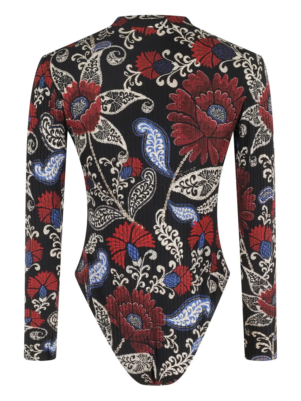 FARM Rio floral high-neck top - Zwart