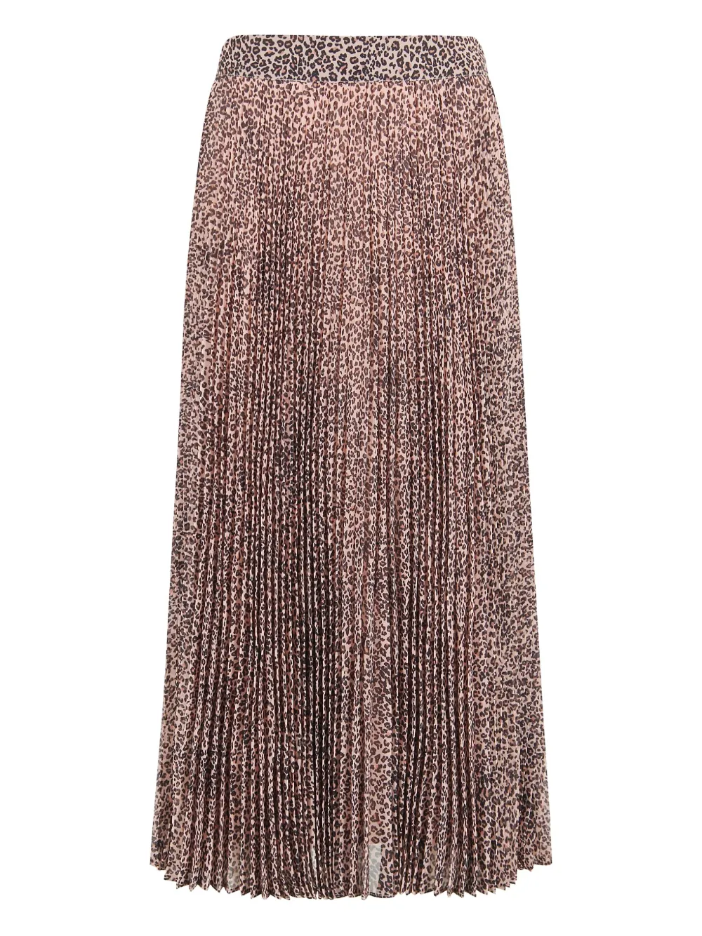 FARM Rio leopard pleated skirt - Beige