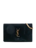 Saint Laurent Pre-Owned 2016 Suede Monogram Kate Chain Wallet crossbody bag - Green