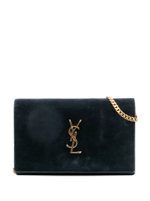 Saint Laurent Pre-Owned 2016 Suede Monogram Kate Chain Wallet crossbody bag