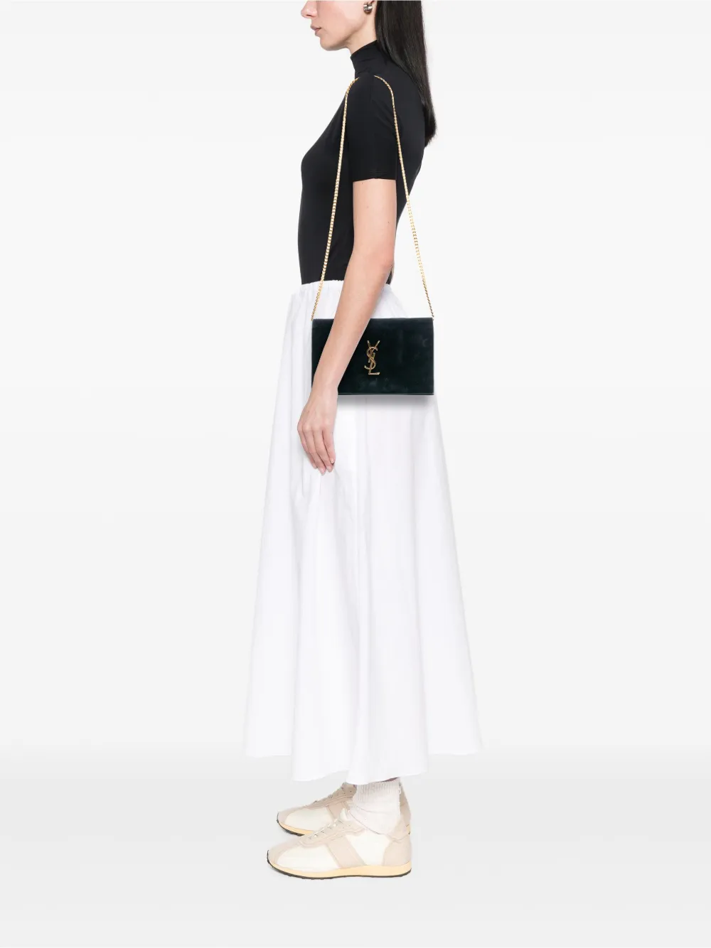 Saint Laurent Pre-Owned 2016 Suede Monogram Kate Chain Wallet crossbody bag | Pre-Owned | Image 2