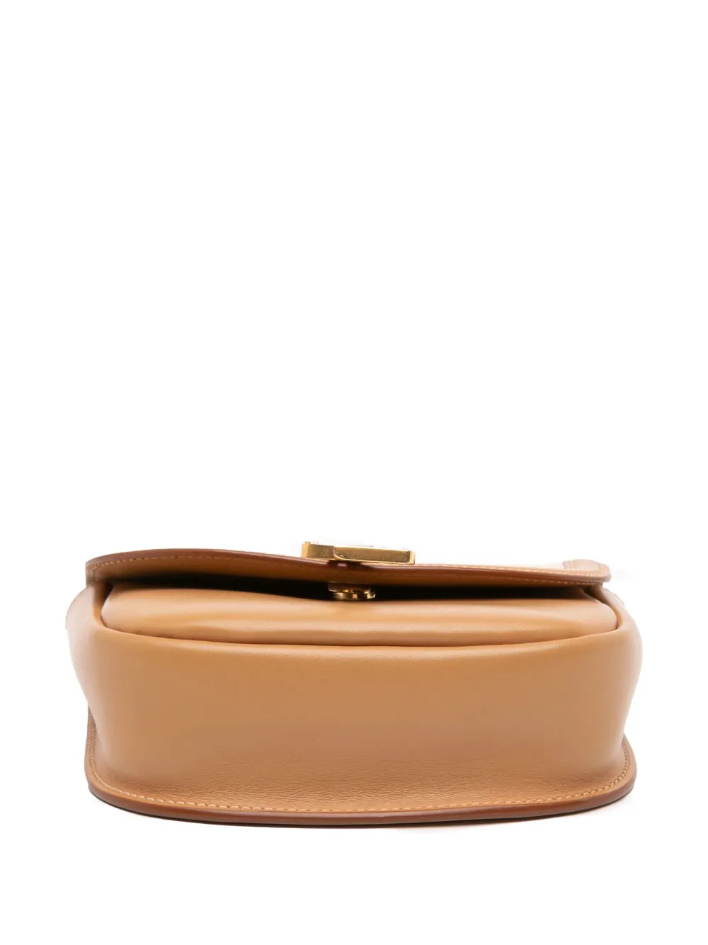 Pre-owned Saint Laurent 2020 Small Calfskin Kaia Crossbody Bag In Brown