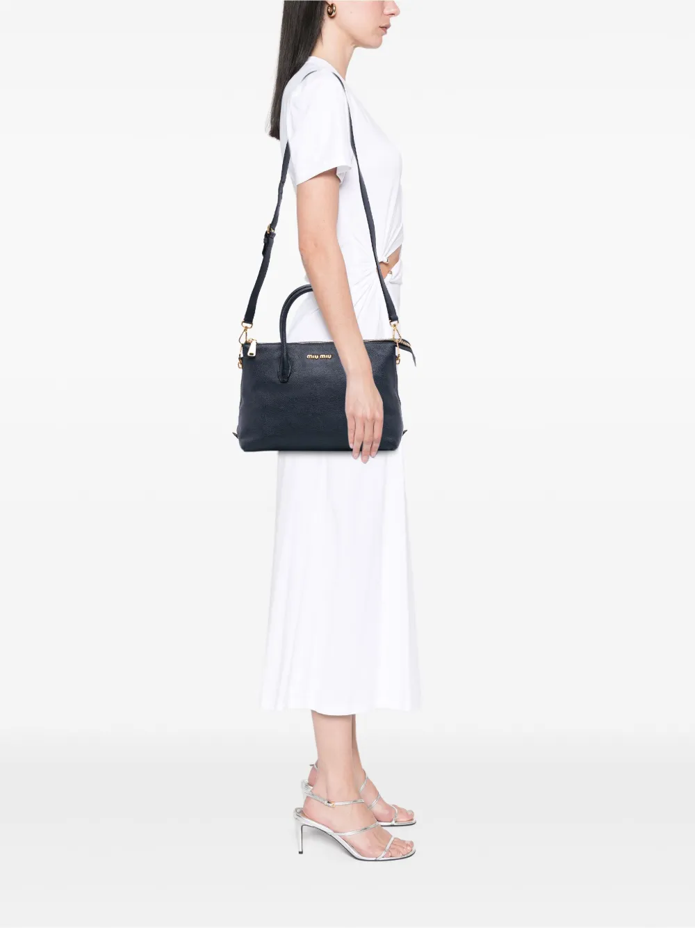 Miu Miu Pre-Owned 2010-2025 Goatskin Madras Zip satchel | Pre-Owned | Image 2
