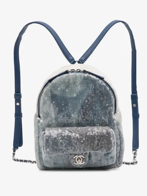 CHANEL Pre-Owned 2018-2019 Sequin Waterfall backpack