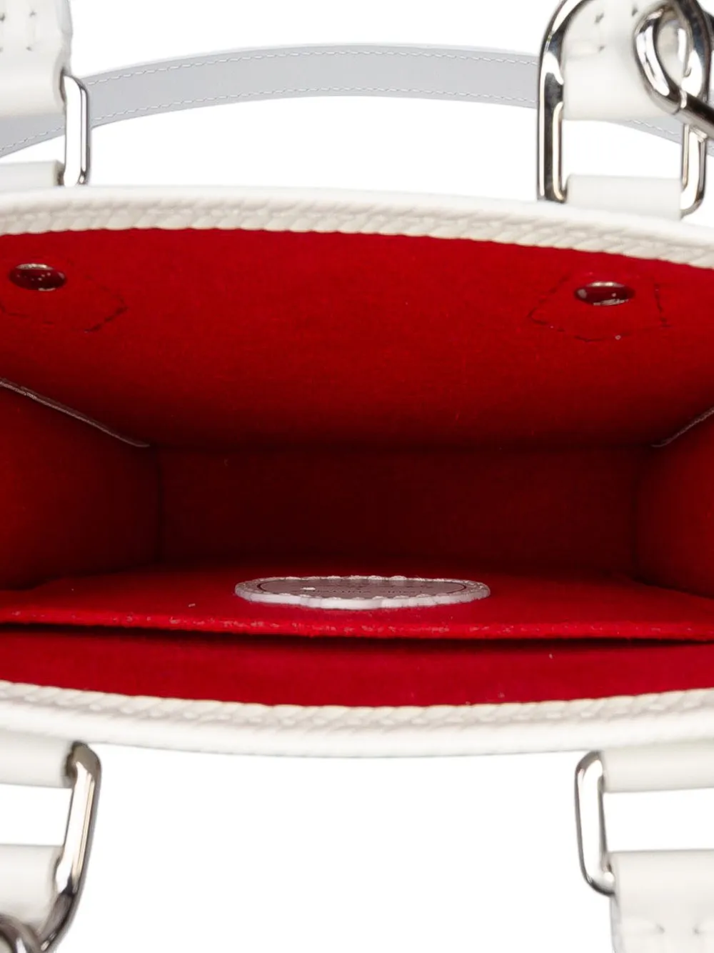 Pre-owned Louis Vuitton 2021-2025 Yayoi Kusama Epi Petit Sac Plat Satchel In Red