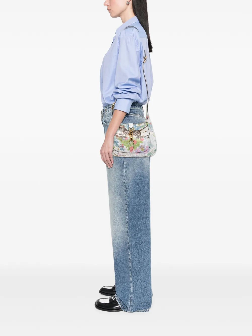 Gucci Pre-Owned 2016-2025 Small Calfskin Tiger Jackie 1961 crossbody bag | Pre-Owned | Image 2