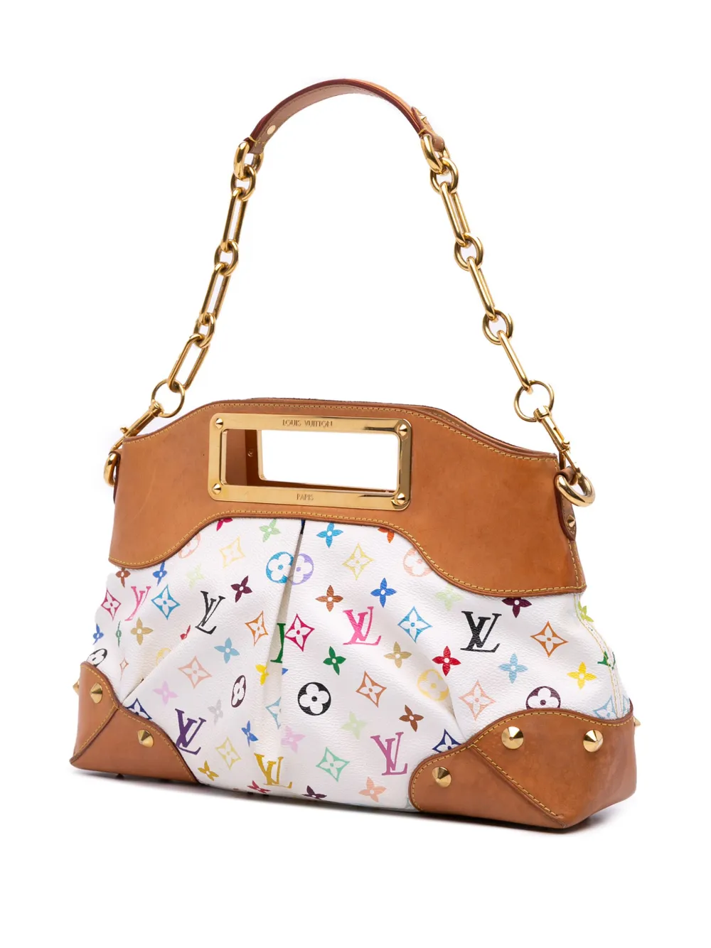 Pre-owned Louis Vuitton 2009 Monogram Multicolore Judy Mm Satchel