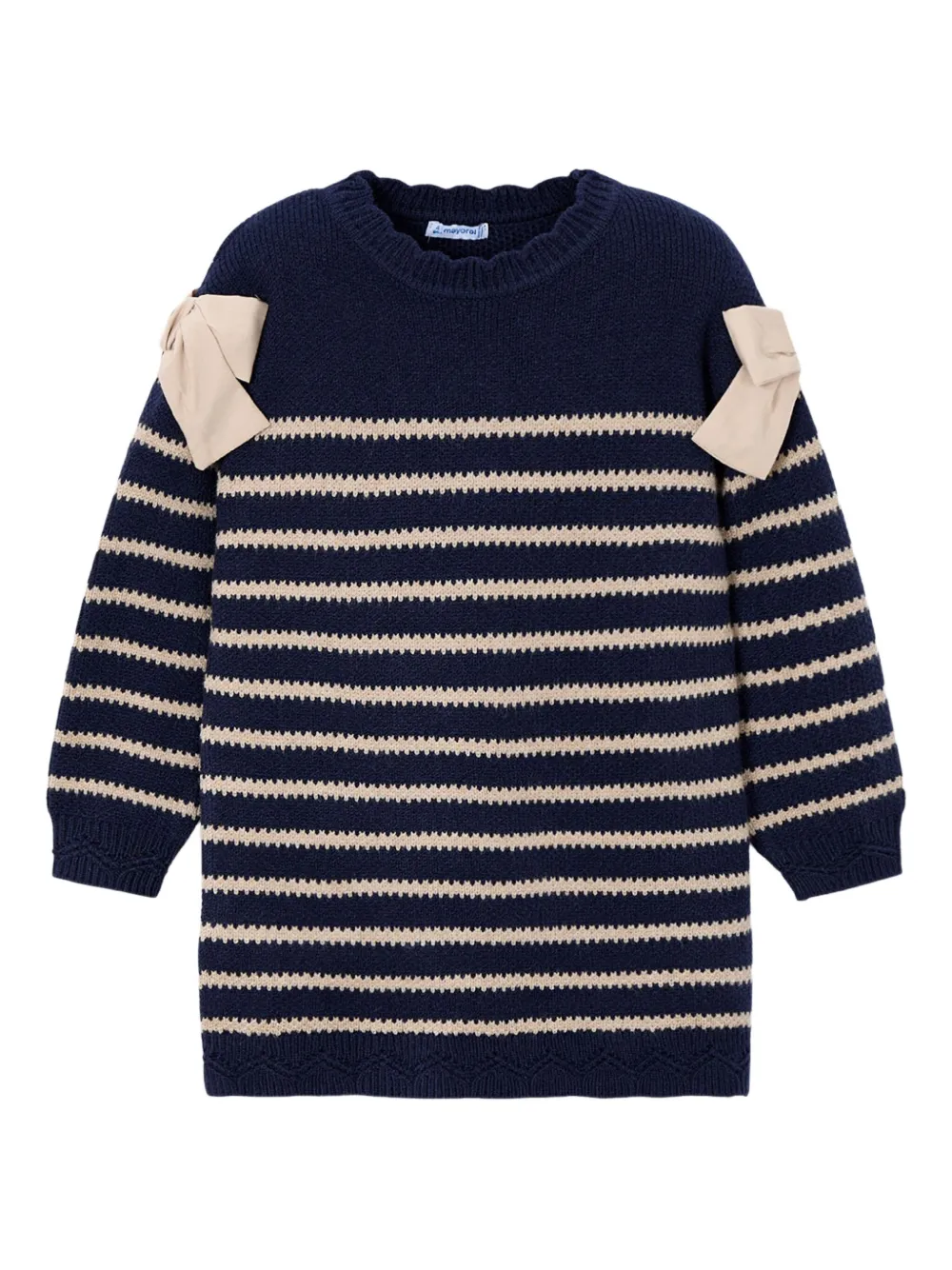 Mayoral striped dress | Blue | Image 1