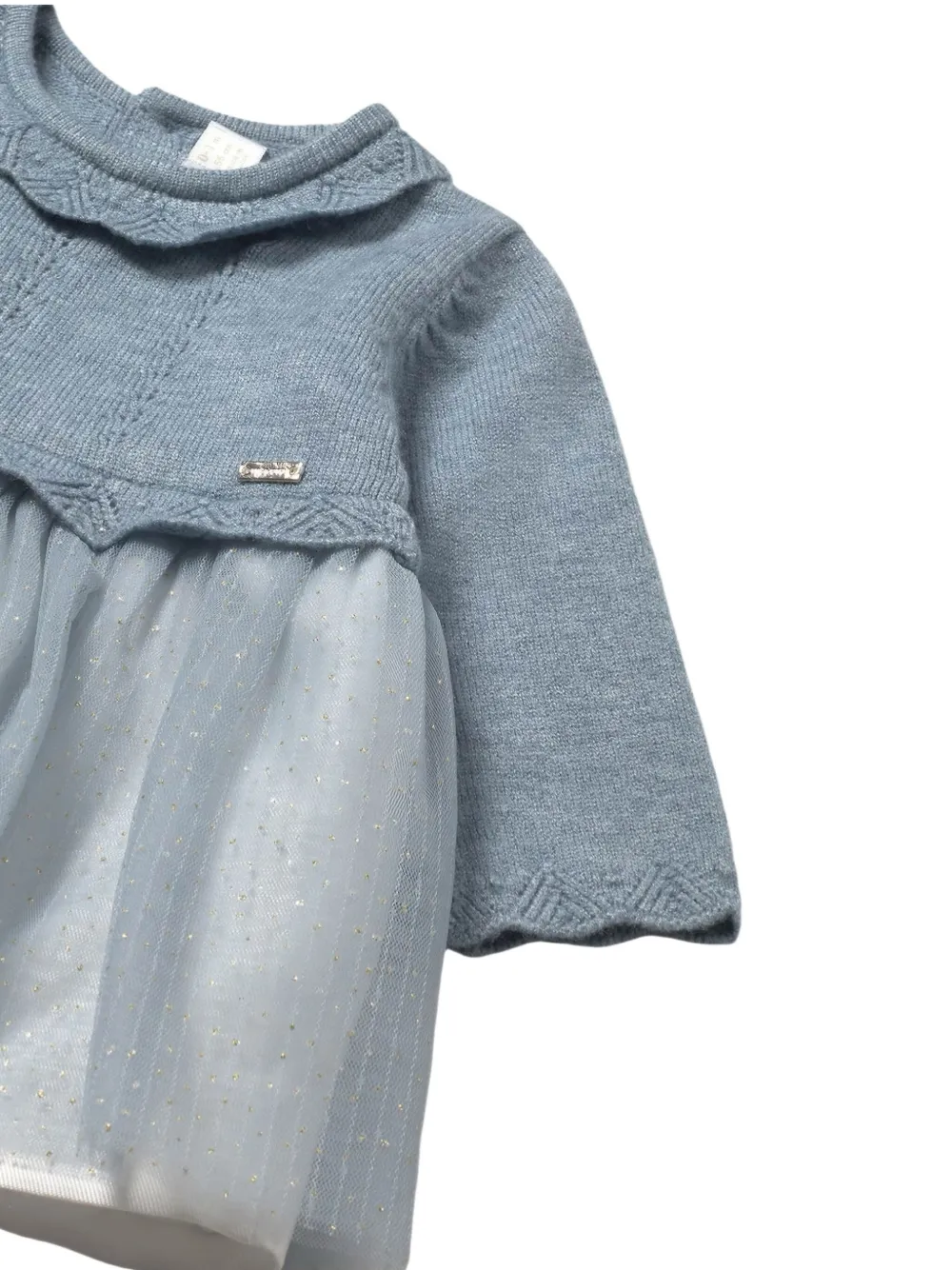 Mayoral Tulle Dress In Blue