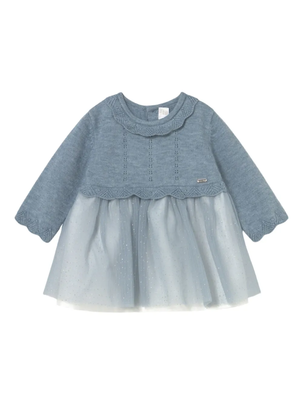 Mayoral Tulle Dress In Blue