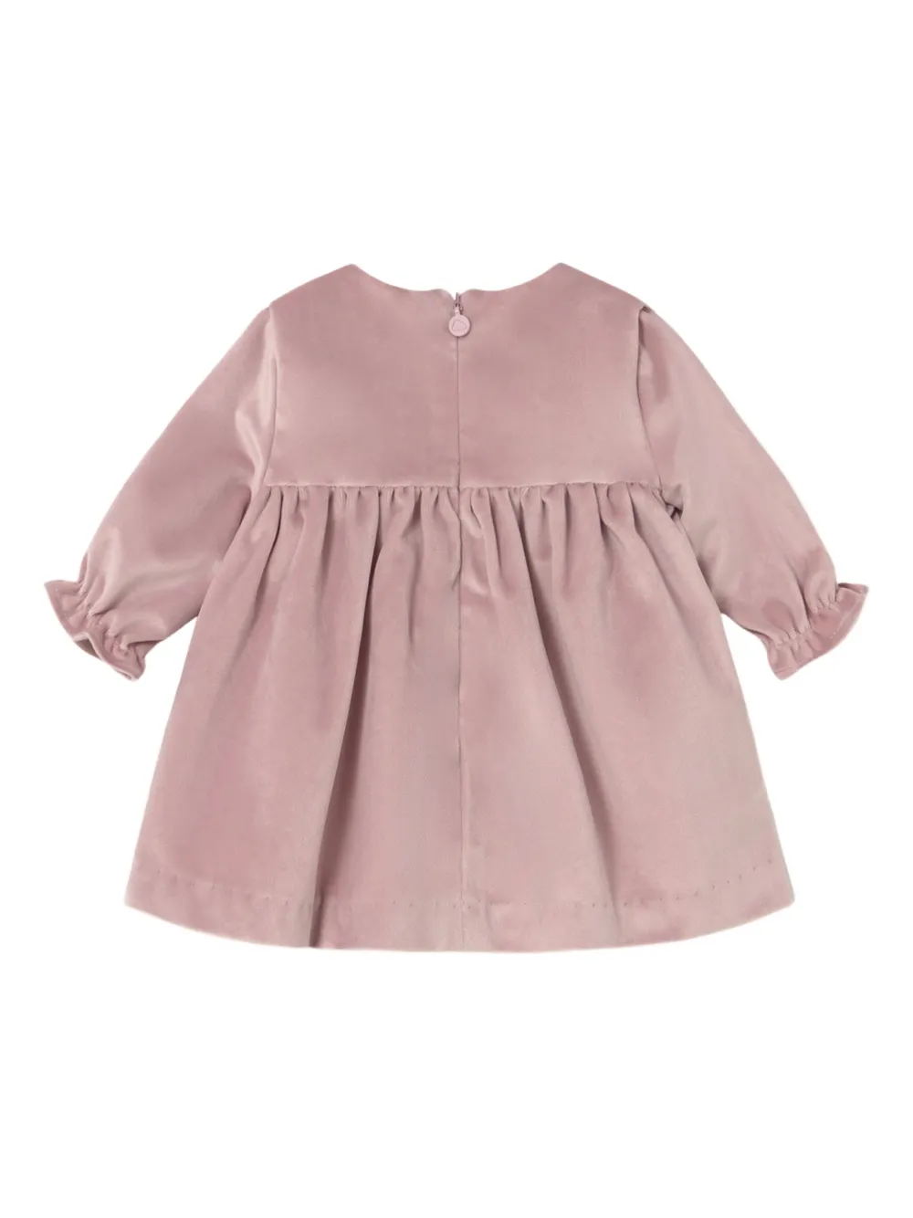 Mayoral velvet ruffled dress - Roze