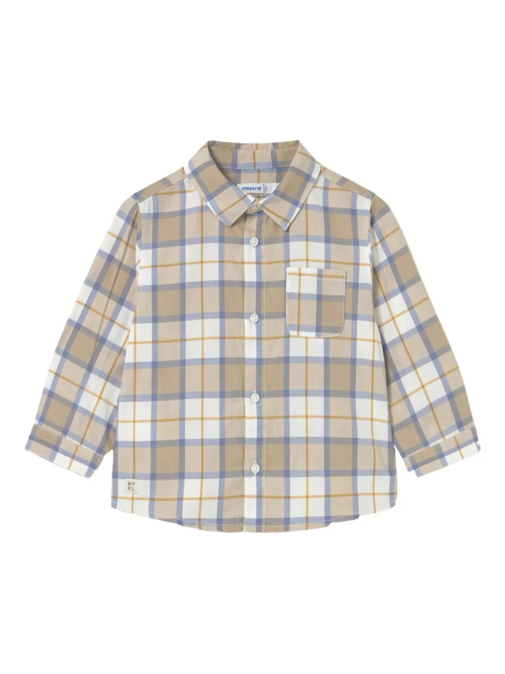Mayoral checkered shirt | Neutrals | Image 1