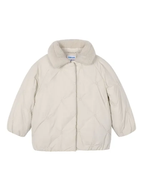Mayoral quilted collar puffer jacket