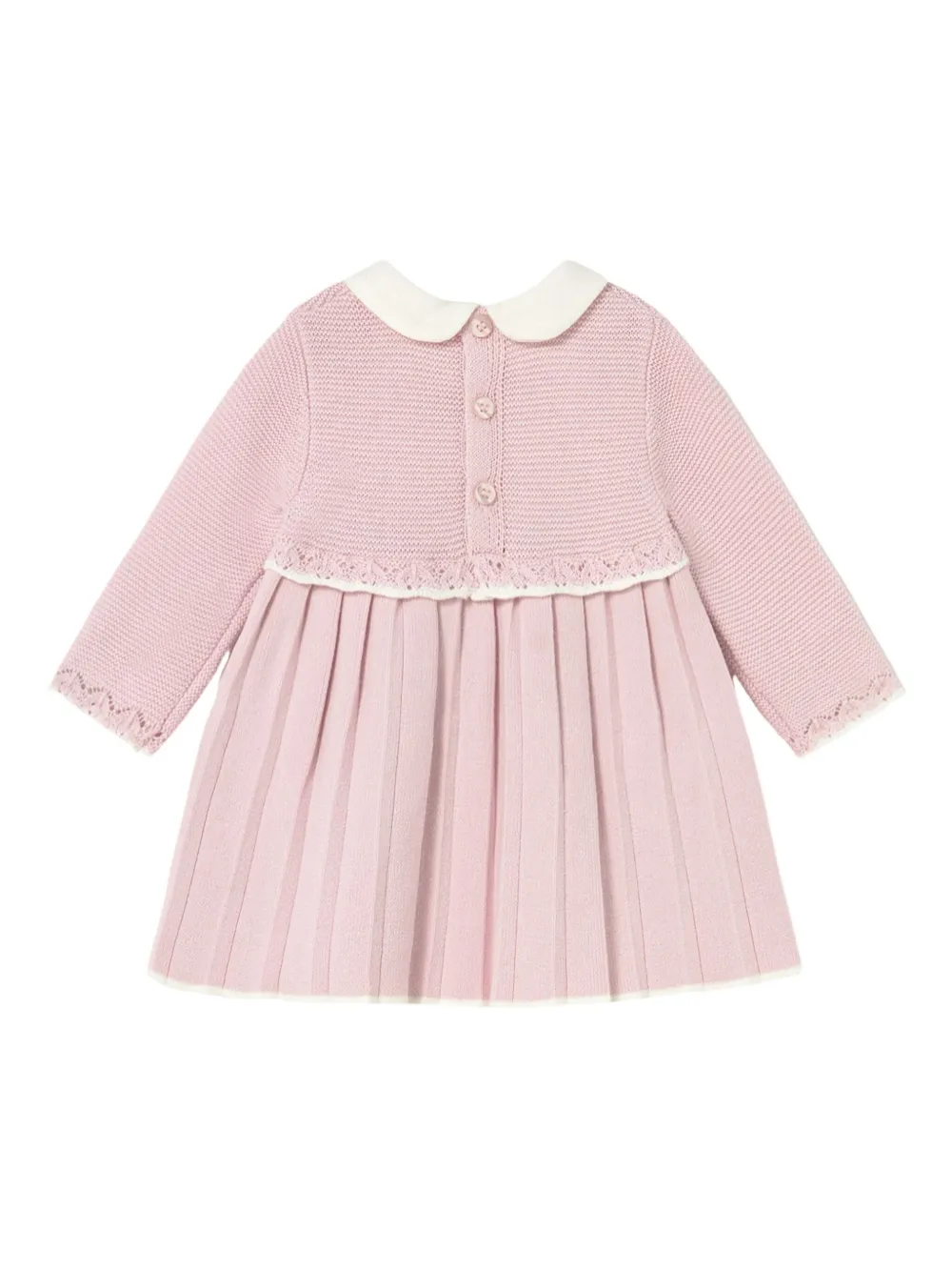 Mayoral Peter-Pan collar knit dress - Roze