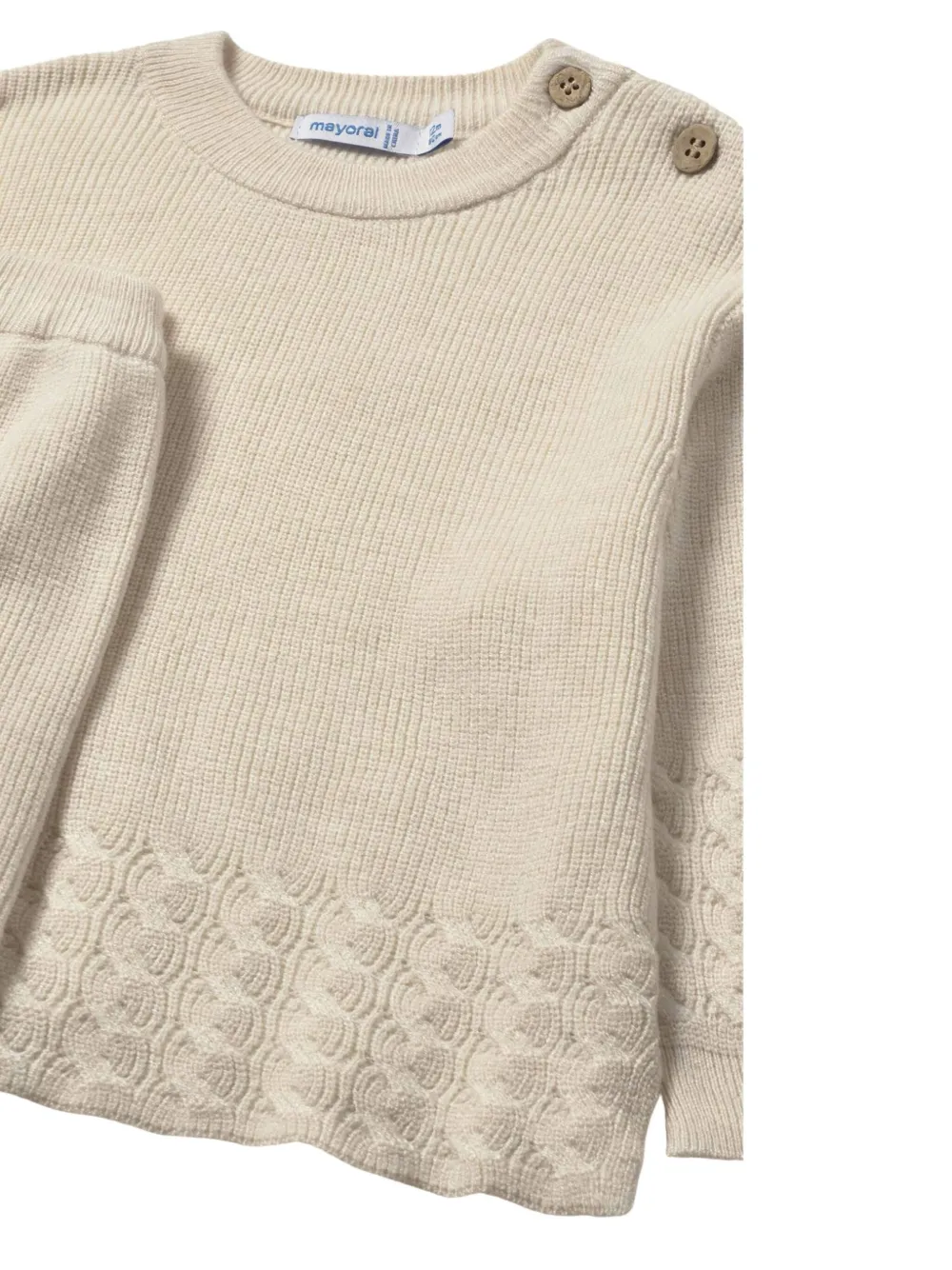 Mayoral Knitted Tracksuit In Neutral