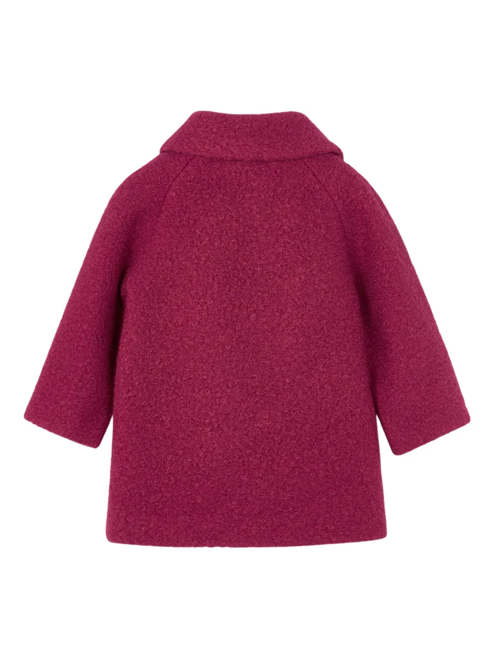 Mayoral Button Terry Coat In Pink