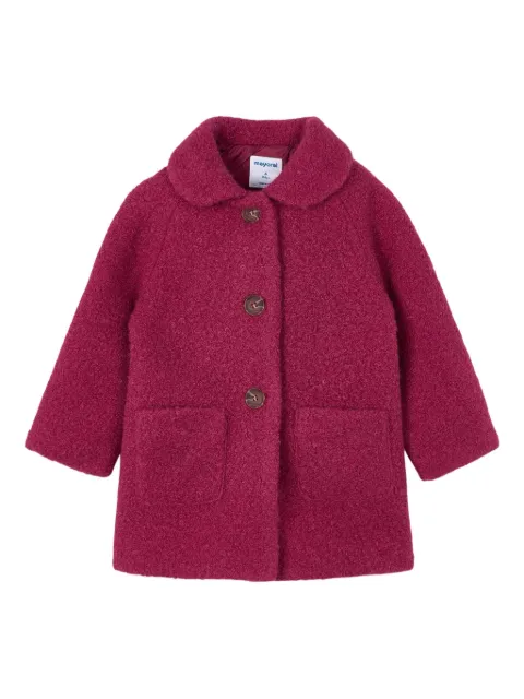 Mayoral button terry coat