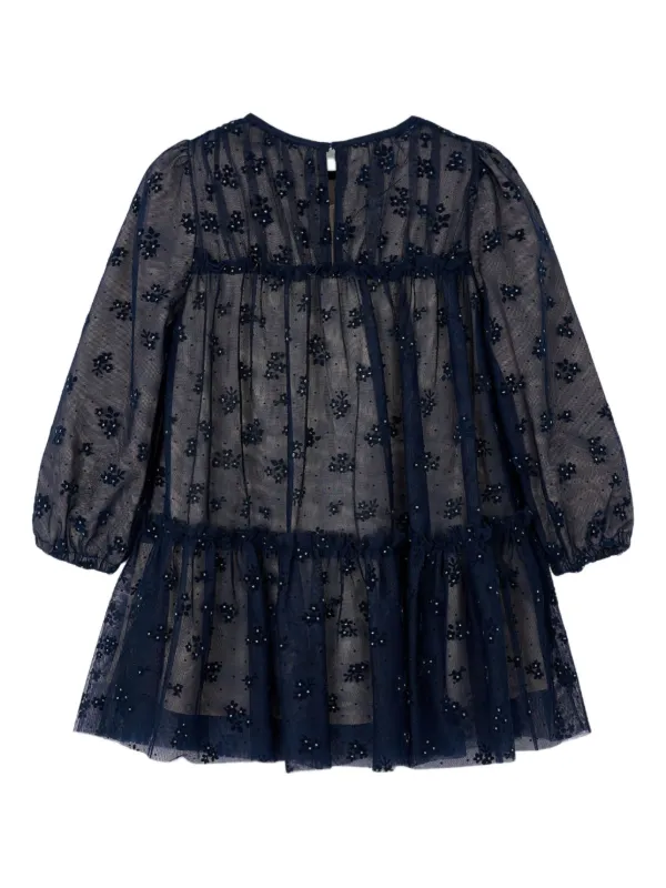 open lace back dress Mayoral Baby Tulle Dress