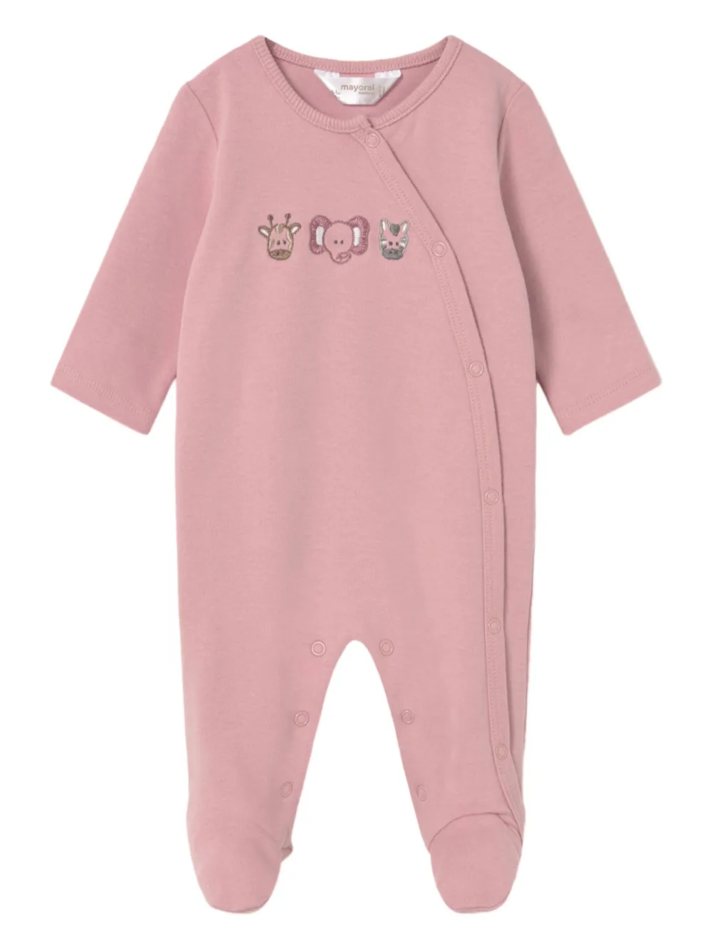 Mayoral long sleeve babygrow (set of two) - Nude