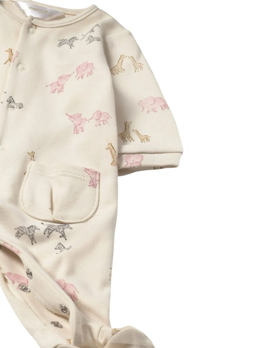 Mayoral Twee rompers met lange mouwen Beige